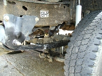 New Driver Front Spring & Shock Installed