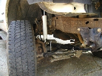 New Passenger Front Spring & Shock Installed
