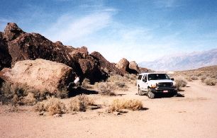 Ben bouldering just outside Bishop, CA